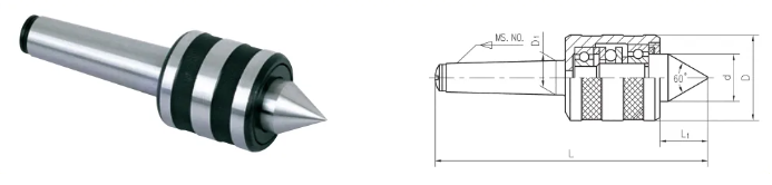 Cono Morse rotativo de centro vivo dibujo de servicio mediano-MWMECHPARTS